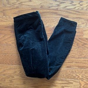 GAP Velvet Side Zip Leggings - 32R